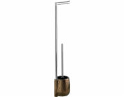 Wenko držák na toaletní papír a kartáč Marrakesh 72 cm nerez hnědá