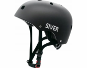 Siver City Motus Silver Black M ABS + EPS Ventilační cyklistická přilba 55-57 cm