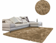Silný, hustý, měkký, plyšový koberec Living Room Shaggy 200x200 - CappuccinoCamel univerzální