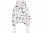 PULP BAMBOO Dětský spací pytel s ponožkami 2 TOG - BAREVNÉ SAFARI - od 2l do 4l