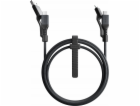 Nomad USB kabel USB-A + USB-C - microUSB + USB-C 1,5 m če...