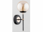 Alfa Itoris 1-světelné nástěnné svítidlo černo/zlatá 2836...