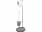 Wenko Pebble Stone držák na WC kartáč a váleček 70 cm ocel