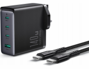 Nabíječka Joyroom Nabíječka GaN UK Joyroom JR-TCG05UK 140W 3x USB-C USB-A + USB-C / USB-C 240W 1,2m kabel