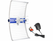 RTV anténa Telkom-Telmor TV anténa DVB-T/T2 ASR IQ 5G 700 PROTECTED 2023 s napájením ZZA-7 Telkom Telmor