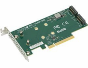 Adaptér SuperMicro 2x M.2 > PCIe (AOC-SLG3-2M2-O)