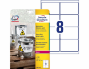 Avery Zweckform ŠTÍTKY A4 AVERY HEAVY DUTY 99,1 X 67,7 MM BÍLÁ (20, BÍLÁ