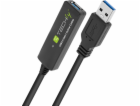 Techly USB-A - USB-A kabel 10m černý (ICUR30100G)