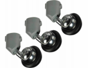 Manfrotto Wheels pro Manfrotto 018 osvětlovací stojan 3ks, prům. 22 mm