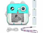 ExtraLink tiskárna etiket EXTRALINK EPP-004 PŘENOSNÁ MINI TISKÁRNA MODRÁ S FOTOAPARÁTEM, LCD DISPLEJEM