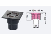 Kessel Alrondo kanalizační vpusť cm 37287S