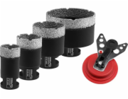 Dedra Sada diamantových VB korunek 28,35,45,68mm, vodítko