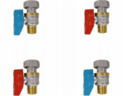 Samee Univerzální sada rovných ventilů Samee pro dvoufunkční plynové kotle (2 ks x 1/2 + 2 ks x 3/4) ZBP-KIT-22-U