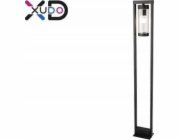 Stojací lampa LVT LVT XD-QA121B zahradní stojací lampa IP44 1x60W E27 černá/průhledná