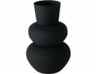 Boltze Černá kovová váza MAYNAR, 17 cm