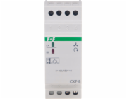 F&F Relé sledu fází a výpadku fáze F&F CKF-BR-TRMS 10A 1NO/NC zpoždění 4s asymetrie 40-80V True RMS pro DIN lištu
