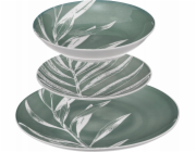 Secret de Gourmet Porcelánové nádobí pro 6 osob, vzor listů, 18 kusů