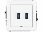 Karlík Dvojzásuvka 2xUSB AA 3.0 Karlík Deco DGUSBBO-6 bez...