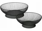 Boltze kovové misky na ovoce, Balu, 2 balení, černá