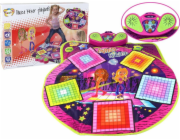 Dětská taneční podložka LeanToys na baterie Zvuky pro tanec 91 cm x 93 cm