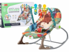 LeanToys Houpací křeslo Bouncer 2v1 Vibration Sound Fox