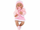 LeanToys Baby Doll s dudlíkem Šaty Čepice Růžová přikrývk...