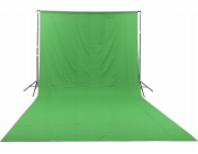 GlareOne GlareOne Green Screen - zelené látkové pozadí 3x6