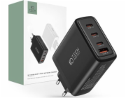 Nabíječka Tech-Protect TECH-PROTECT NC100W-GAN 4-PORTOVÁ SÍŤOVÁ NABÍJEČKA PD100W/QC3.0 ČERNÁ