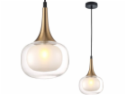 Závěsná lampa Italux Skleněná závěsná lampa Konila do pok...