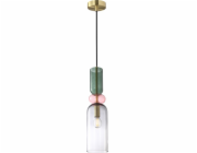 Italux Italux Manso PND-37462D-MC-GD závěsná lampa závěsná 1x40W E14 vícebarevná/zlatá