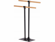 Wenko FORLI koupelnový věšák na ručníky, černý, s bambusovou úpravou, Wenko