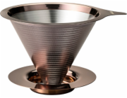 Hario Hario - Double Mesh Metal Dripper - Kovový dripper s filtrem z růžového zlata