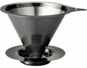Hario Hario - Double Mesh Metal Dripper - Kovový dripper s grafitovým filtrem