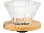 Hario Hario Glass Drip V60-01 - Olivové dřevo