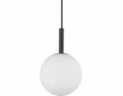 Závěsná lampa Sigma Black Gama závěsná lampa mléčná koule do jídelny nad stůl