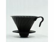 Hario Hario metal Drip V60-02 černá se silikonovou základnou