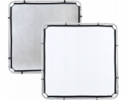 Lastolitová tkanina Skylite Small 1,1 x 1,1 m stříbrná/bílá