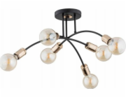 Alfac Alfa Lanti 60817 stropní svítidlo stropní svítidlo 6x60W E27 černá/jantarová