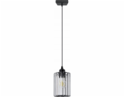 Italux Elem Modena 6782/1 BL závěsná lampa závěsná 1x60W E27 černá/průhledná