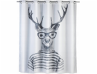 Sprchový závěs Kleine Wolke Mr Deer, textil, 180x200 cm, ...