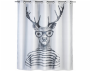 Sprchový závěs Kleine Wolke Mr Deer, textil, 180x200 cm, WENKO