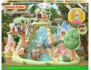 Figurka Epoch Sylvanian Families - Tajný ostrov lesního vodopádu + figurka psa Husky (5761)