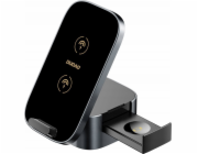 Dudao nabíječka Dudao A11Pro+ indukční nabíječka 15W 3v1 pro telefon/chytré hodinky/sluchátka – černá