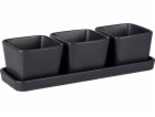 Wenko Snack and dip set, 3 misky s podnosem, 300 ml, WENKO