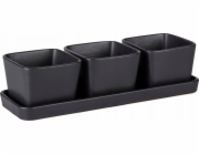 Wenko Snack and dip set, 3 misky s podnosem, 300 ml, WENKO