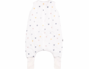 PULP BAMBOO Mušelín letní spací pytel s nožičkami - Colorful Hearts 0,5 TOG od 1 do 2,5 let
