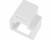 Zástrčka Alantec RJ45 proti neoprávněnému vytažení ze zásuvky, bílá (balení 24 ks + klíč) ALANTEC