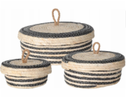 Úložné nádoby kolekce Home Styling s víkem, 3 kusy