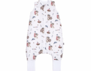 PULP BAMBOO Celoroční mušelínový spací pytel s nohami - 1,75 TOG - Sailor Bear - od 2l do 4l
