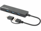 USB HUB Manhattan MANHATTAN 4portový USB 3.0 Type-C / Typ...